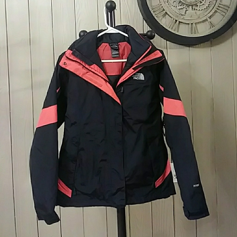 Sold! North Face Red and Black Women's Small Coat